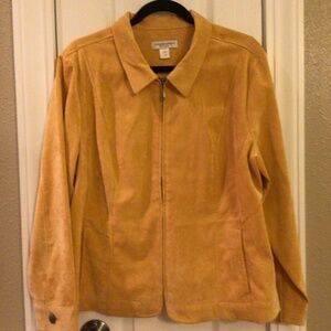 Christopher Banks P/XL Corduroy Gold Jacket Top
